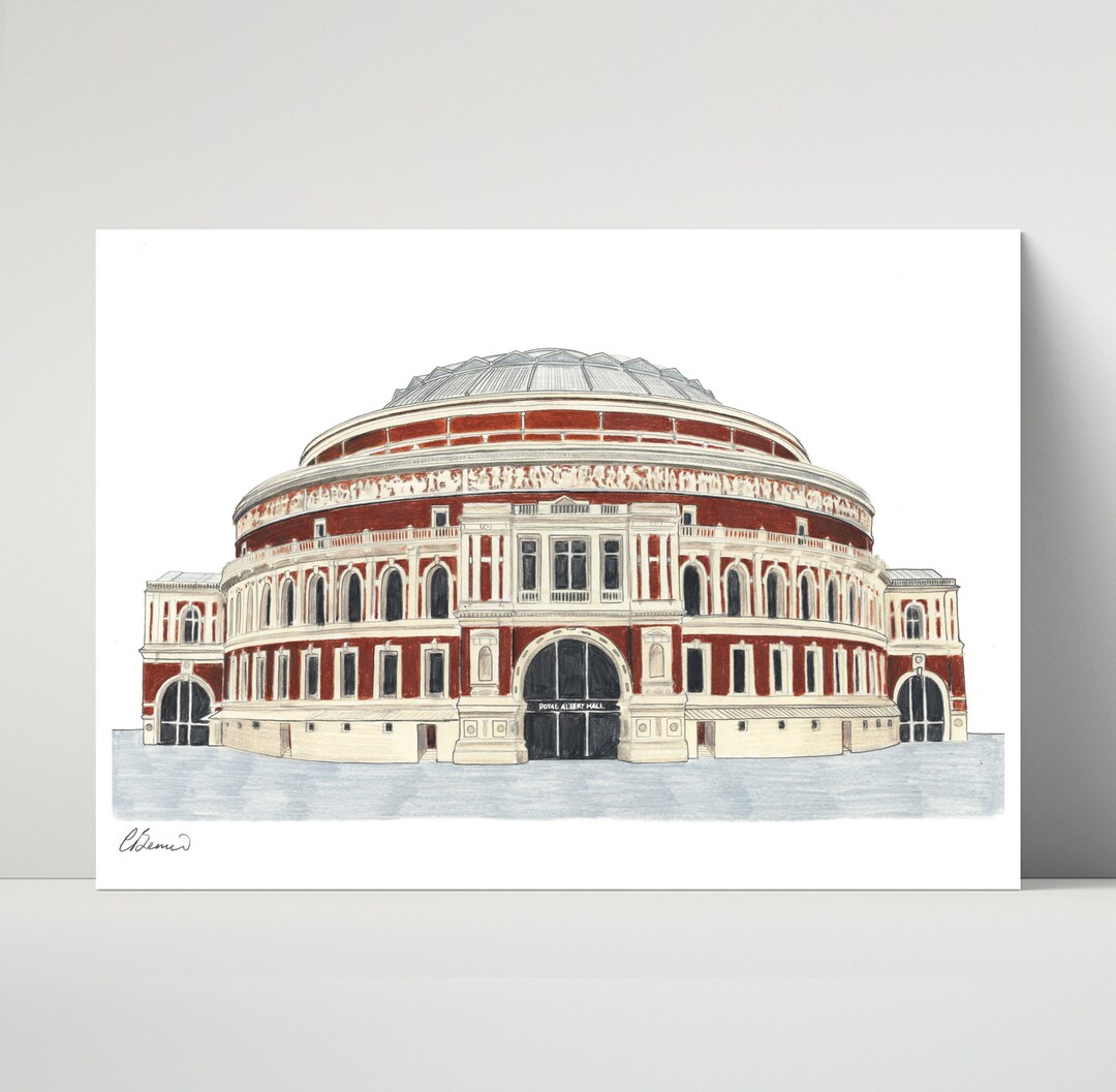Royal Albert Hall, London - Archival, Giclee Print of Drawing - Etsy