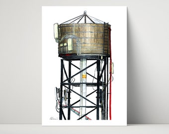 New York Water Tower - archival print