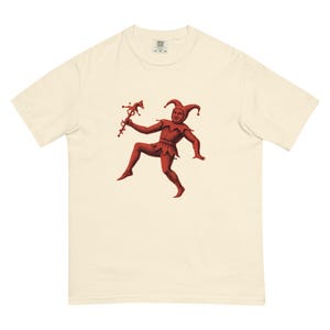 Surreal Jester Graphic Tee: Unisex Heavyweight Cotton T-Shirt