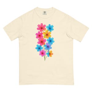Floral Glow Graphic T-Shirt: Unisex Modern Streetwear Tee