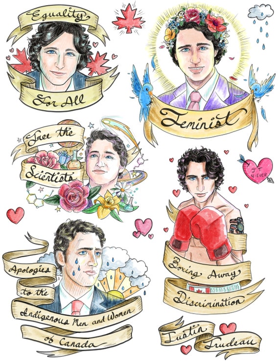 Justin Trudeau Temporary Tattoos - Etsy Canada Justin Trudeau Temporary Tattoos - Etsy Canada