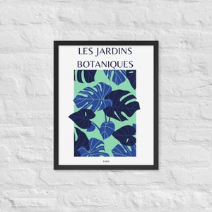 Französischer eleganter botanischer Garten Poster zum Ausdrucken – Französisches Gartenposter zum Ausdrucken – Boho druckbare Kunst – bunte Wandkunst