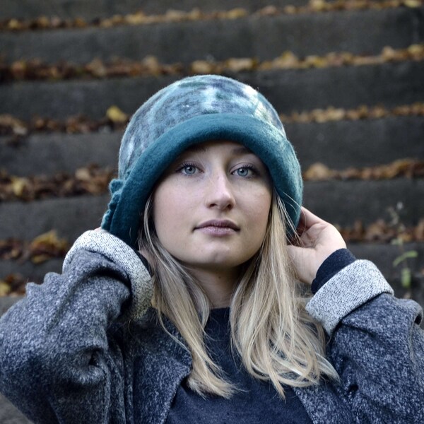 Cloche hat, Felted wool hats, Winter hats, Felt hat for women, Women's wool hat, Handmade Felt hats Felt Hat Unique Felted hats
