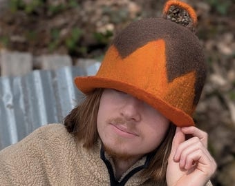 Merino Wool Sauna Hat for Hair & Scalp Protection | Unisex  display picture 1