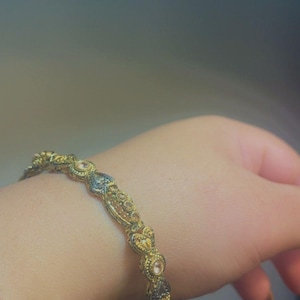 Pair of Handcrafted Gold-Tone Ethnic Bangles | Traditional Indian Jewelry | Bridal & Festive Wear