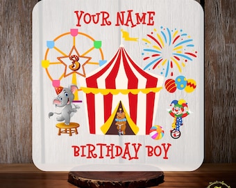 Custom Circus Birthday Shirt DTF Transfer, Circus Party Shirt Ready to Press, Circus Birthday Family Matching Tee, Circus Carnival Birthday