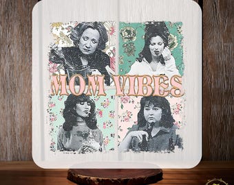 Mom Vibes DTF Transfer, Funny Mom Ready to Press, Sitcom Mom Life Heat Transfer, Retro 90's DTF Gang Sheet, Mother's Day Gift, Gift For Mama