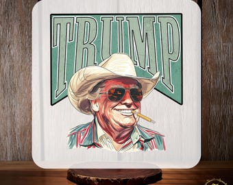 Donald Trump 2024, DTF Transfer, Heat Transfer, Ready to Press, Make America, Trump Cowboy Shirt, Trump Inauguration Day 2025, President Day