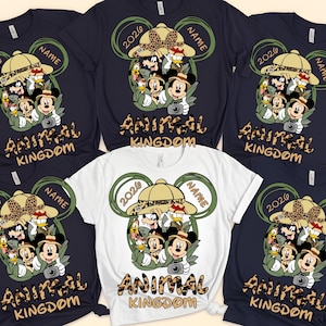 Transfert DTF personnalisé Animal Kingdom 2026, Disney Safari prêt à imprimer, voyage Disney, personnalisé Animal Kingdom 2026, oreilles de Mickey et Minnie