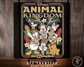 Viaje familiar a Animal Kingdom Safari Traslado a DTF Aventura en el parque Disney Listo para imprimir Vacaciones en la jungla para familias a juego