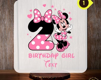 Custom Oh Twodles Minnie Birthday Girl DTF Transfer, Birthday Girl Family, Disney I&#39;m Twodles Family Matching Shirt, 2nd Birthday  Tee DTF