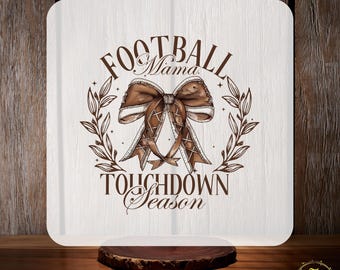T-shirt Football Mama Touchdown Season, transfert DTF, nœud papillon Football Mama Coquette, prêt à presser, style rétro, football d'automne, cadeau sportif