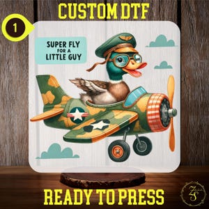 Super Fly For A Little Guy DTF Transfer, Gift For Little Boys Shirt Transfer, Camo Gift For Kids Ready to Press, Duck and Deer Hunting Dtf