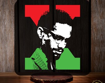 Malcolm X DTF Transfer, Black History Month Ready to Press, Black Culture, Black Teacher, Black Lives Matter, Celebrating Black, Juneteenth