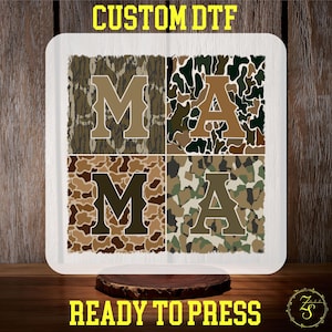 Hunting Mama Camo Coquette Bow Shirt DTF Transfer, Hunting Wife Ready to Press, Mama Camouflage, Gift for Mama, Deer Duck Hunting Heat Press