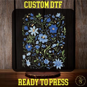 Wildflowers DTF Transfer, Pressed Flowers Ready to Press, Gift For Flower Shirt Transfers, Flower Dtf, Boho Flowers, Retro Boho Flower dtf