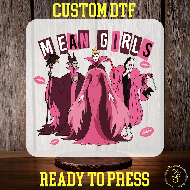 Mean Girls Disney Villains DTF Transfer with Maleficent Cruella and Evil Queen

Pink Mean Girls Halloween DTF Print Inspired by Disney Villains

Retro Disney Villains Mean Girls DTF Transfer Ready to Press

Funny Mean Girls Villains Halloween DTF Print for Apparel

Maleficent Cruella Evil Queen Mean Girls Pink DTF Transfer

Cute Retro Villains Mean Girls Inspired DTF Transfer Design