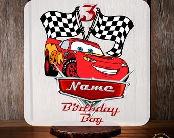Custom Disney Cars Birthday Boy DTF Transfer, Disney Family Birthday Shirts Ready to Press, Disney Family Matching Shirt, Custom Name Shirt