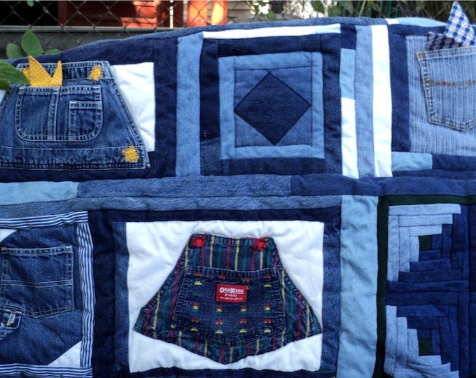Blue Jean Quilt Etsy