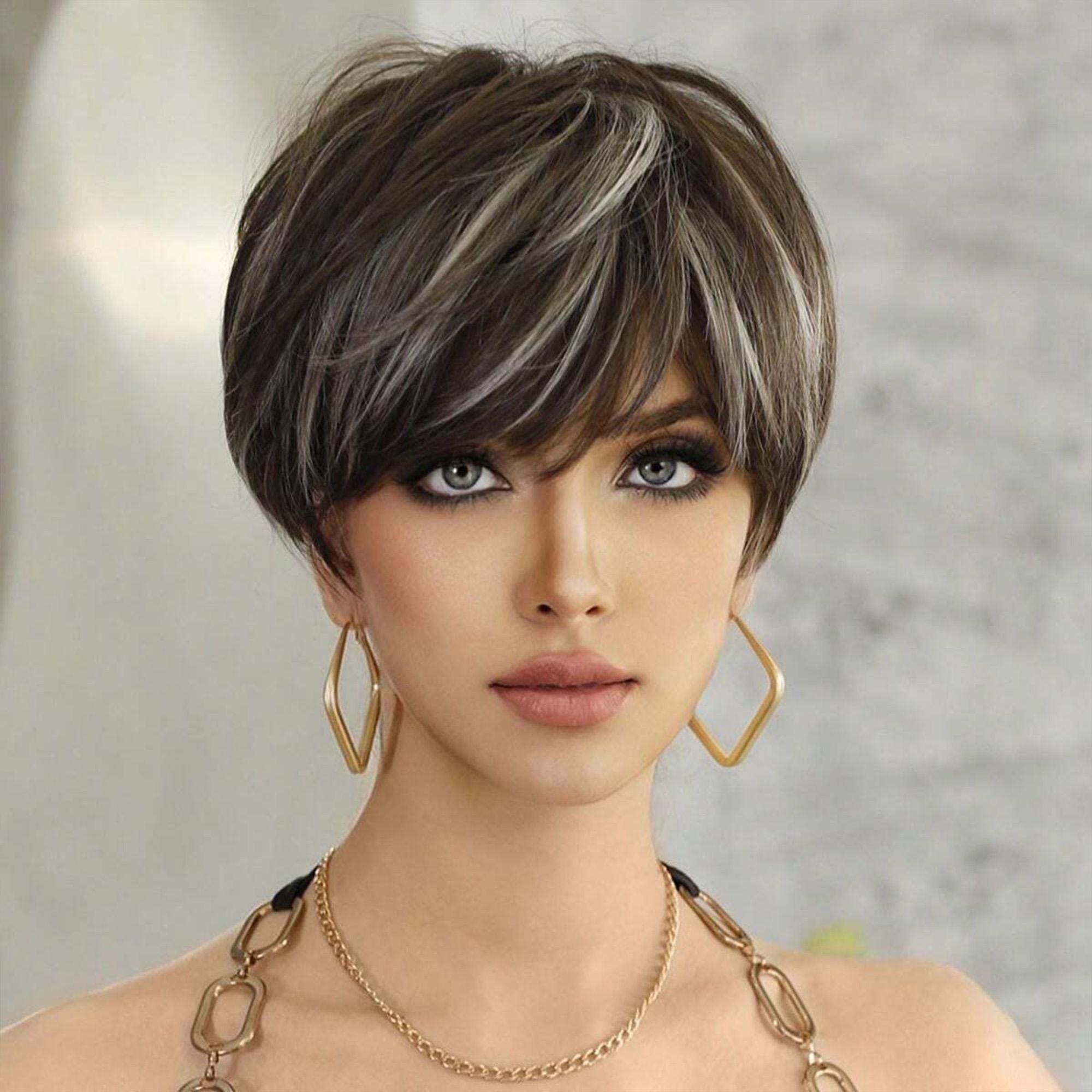 Brown Pixie Cut Wig, Wig, Wigs, Brown Wig, Brown Short Wig, Short Wig, Cosplay Wig, Party Wig