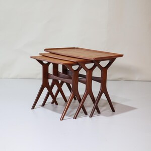 Johannes Andersen Satsbord 3 sidobord teak