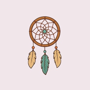 Boho Dreamcatcher Sticker | Aesthetic Bohemian Vinyl Sticker | Waterproof Decal for Laptop, Journal, Water Bottle, Car | Gift Idea