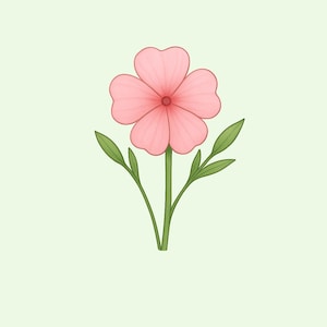 Phlox Flower Sticker Botanical Floral Vinyl Sticker for Laptop Water Bottle Journal Nature Aesthetic Plant Lover Gift