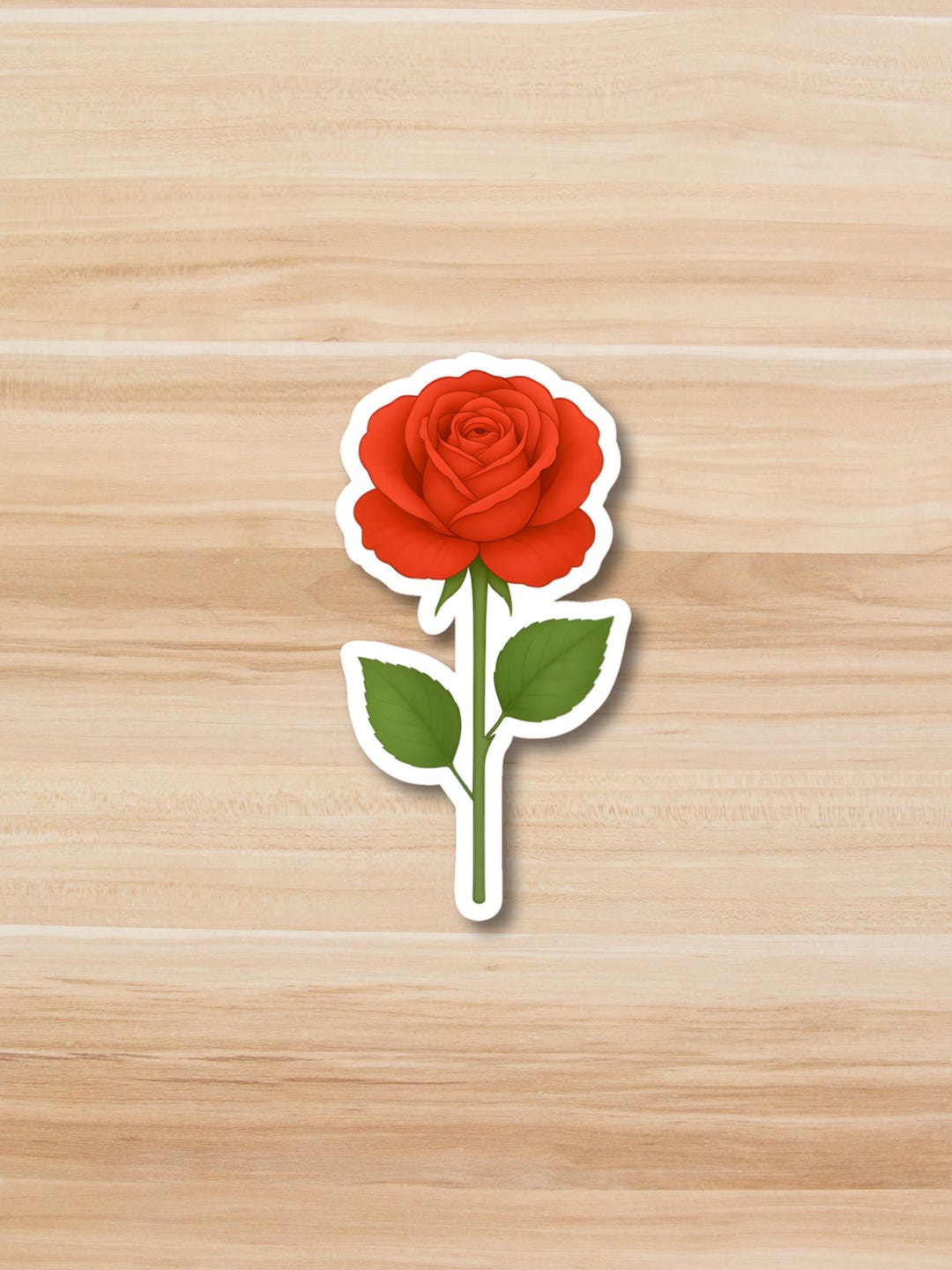 Red Roses Aesthetic Stickers Red Rose Sticker: Waterproof Vinyl Decal, Romantic Floral Art - Etsy