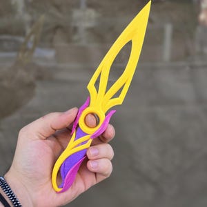 Valorant Mysthbloom Kunai Cosplay Plastic | Replica Toy | Gift for Gamer | Valorant 3d Print | Valorant Cosplay
