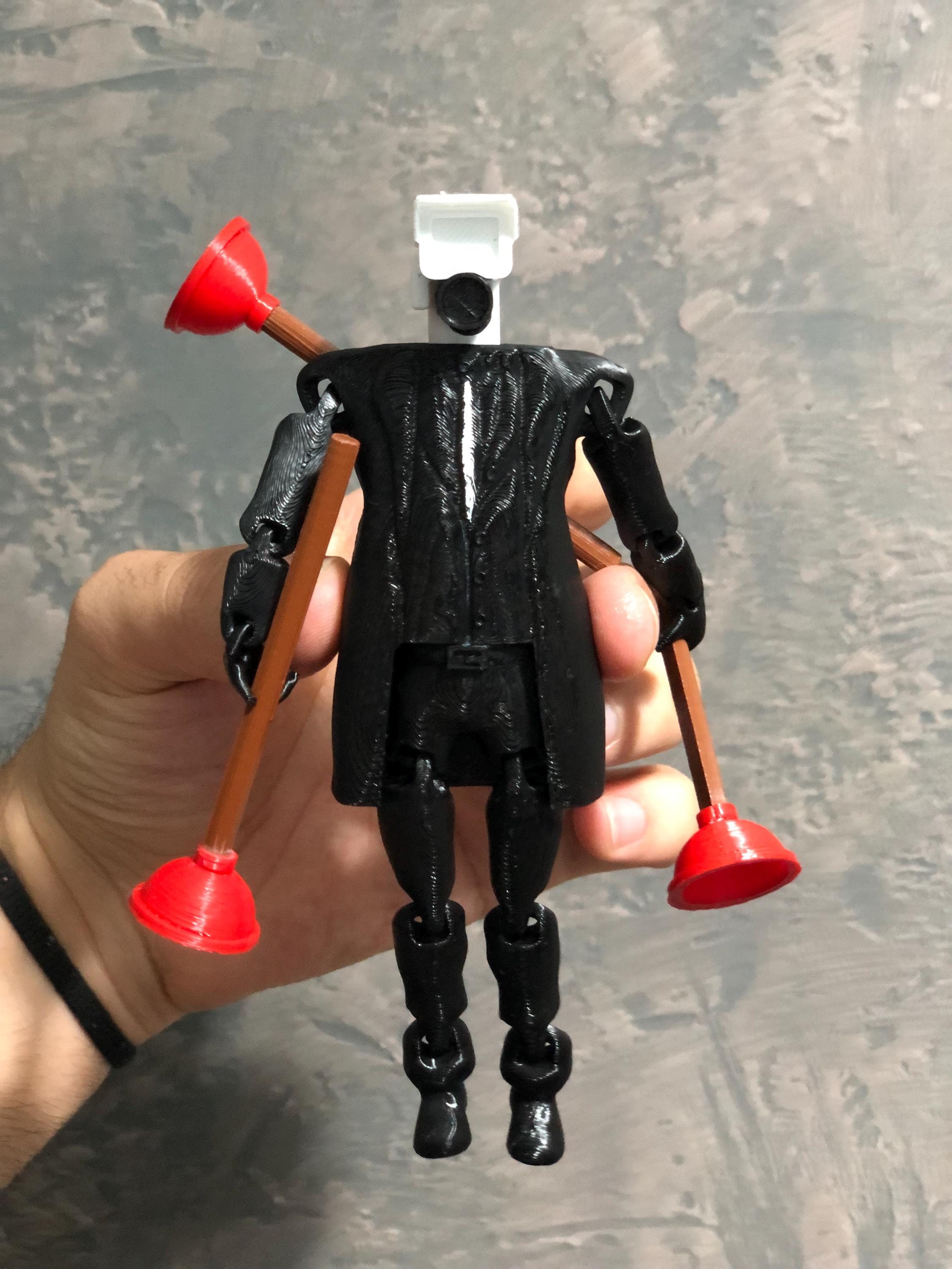 Skibidi Toilet DX アクションフィギュア プランジャーマン Amazon.co.jp: Skibidi トイレ デラックスフィギュア プラン