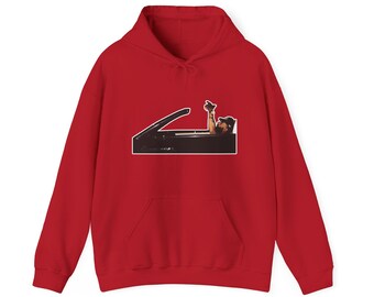 HUSTLE ヴィンテージ風フード付きスウェットシャツ、リラックスフィットのストリートウェアパーカー、クールなカジュアルウェア、男性へのギフト、ユニセックスの快適なスウェットシャツ