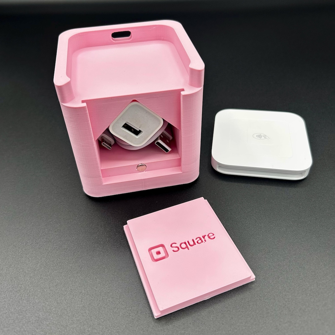 Square Reader Items Square Reader (gen 2) Holder With Cord Port and Cord Storage - 3D ...