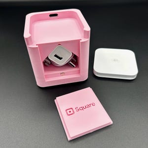 Square Reader (Gen 2) Holder with Cord Port and Cord Storage - 3D Printed