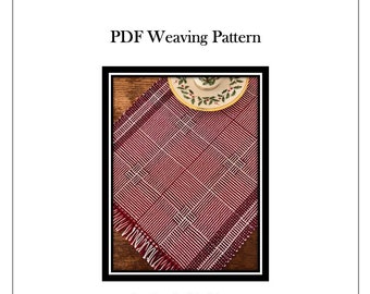 Shadow and Shade Placemats Weaving PATTERN. PDF instant download pattern by Kate Kilgus Handwovens.