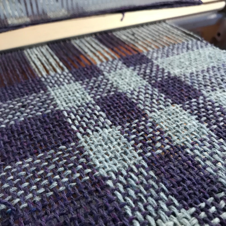 Highland Hug Wool Scarf PDF weaving pattern. Print-at-home pattern for rigid heddle weavers. PDF instant download by Kate Kilgus Handwovens. imagem 4