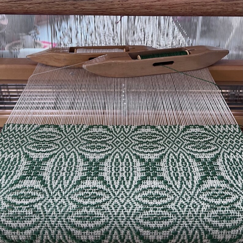 Mary Ann Ostrander Overshot Table Runner Weaving PATTERN. PDF instant download pattern by Kate Kilgus Handwovens. image 4