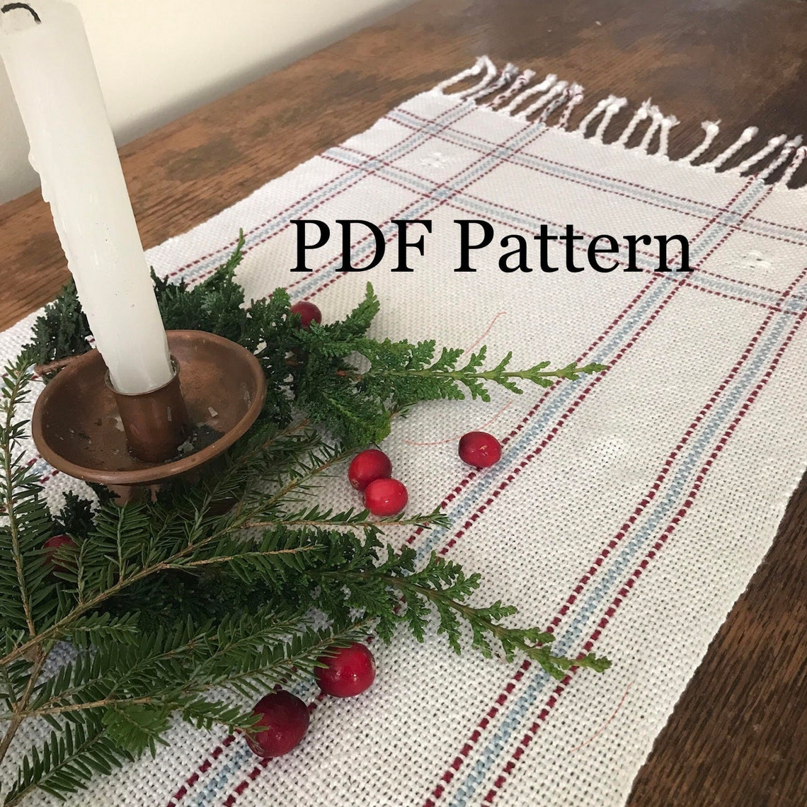 Random Windows Table Runner Pattern Lacy Windows Table Runner Weaving PATTERN. PDF Instant Download Pattern ...