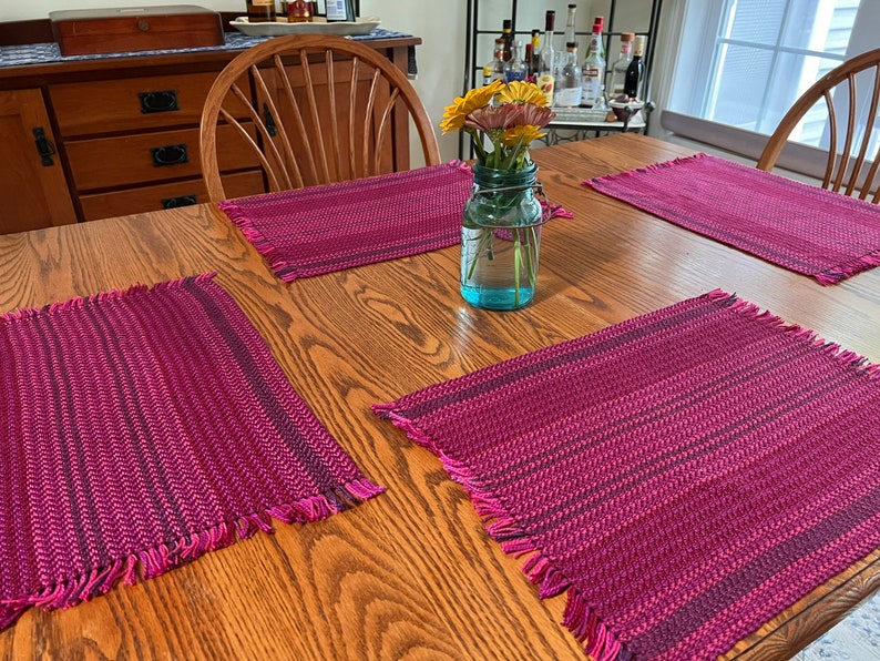 Raspberry Placemats Weaving PATTERN. PDF instant download pattern by Kate Kilgus Handwovens. image 6