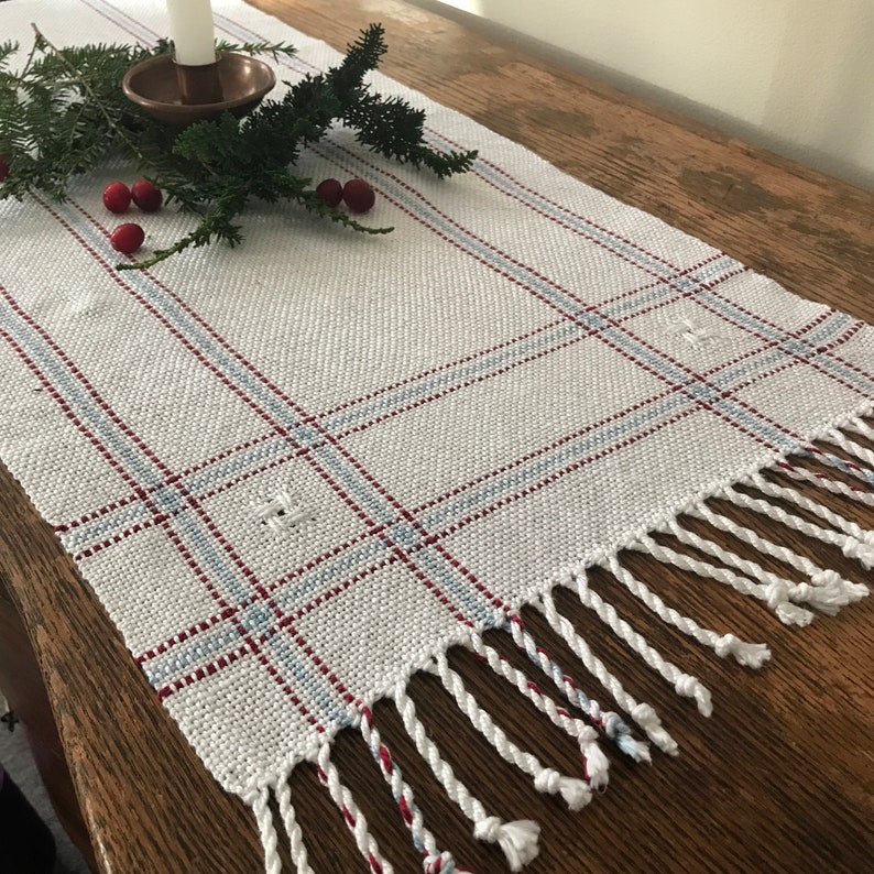 Lacy Windows Table Runner Weaving PATTERN. PDF instant download pattern by Kate Kilgus Handwovens. image 8