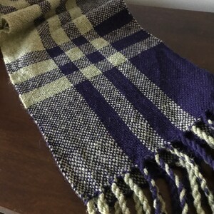 Aubergine Checked Scarf a pattern for rigid heddle weavers PATTERN. PDF instant download by Kate Kilgus Handwovens. image 7