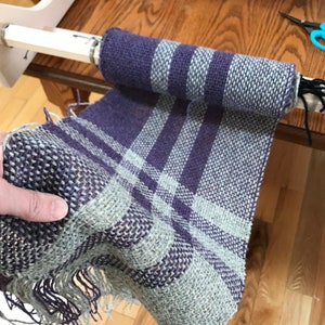 Highland Hug Wool Scarf PDF weaving pattern. Print-at-home pattern for rigid heddle weavers. PDF instant download by Kate Kilgus Handwovens. imagem 3
