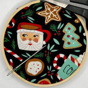 Christmas Ornament Hot Chocolate Beaded Metallic Sparkly Coffee Mug Santa