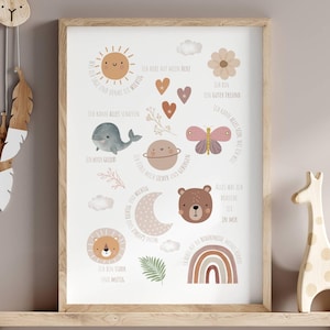 Póster de afirmaciones A2 I A4 I A3 I PDF, Afirmaciones para niños para imprimir, Creencias positivas, Póster para habitaciones infantiles, Póster de ánimo