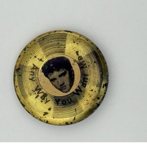 Anstecknadel Vintage Elvis Presley Promo-Artikel