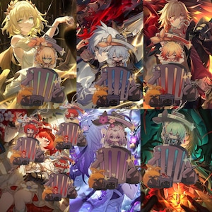HSR Amphoreus Keychain Trash Aglaea Keychain hsr phainon keychain mydei keychain castorice keychain anaxa keychain trianne trinnon tribbie