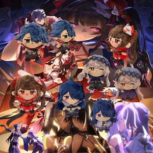 HSR Sampo Plüschhie HSR Acheron Plüschhie hsr Black Swan Plüschhie hsr Sparkle Plüschhie Honkai Sternschiene hsr Plüschhie Honkai Sternschiene Geschenk