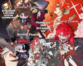 HSR Boothill Plushie Hsr Argenti Plushie Hsr Gallagher Plushie honkai star rail plushie, boothill hsr, gallagher hsr plushie argenti hsr