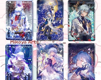 HSR Sunday Liquid Glitter Acrylic Block 9*6 cm | 3,54*2,4" Honkai Star Rail Sunday hsr Sunday honkai star rail robin hr star rail print art