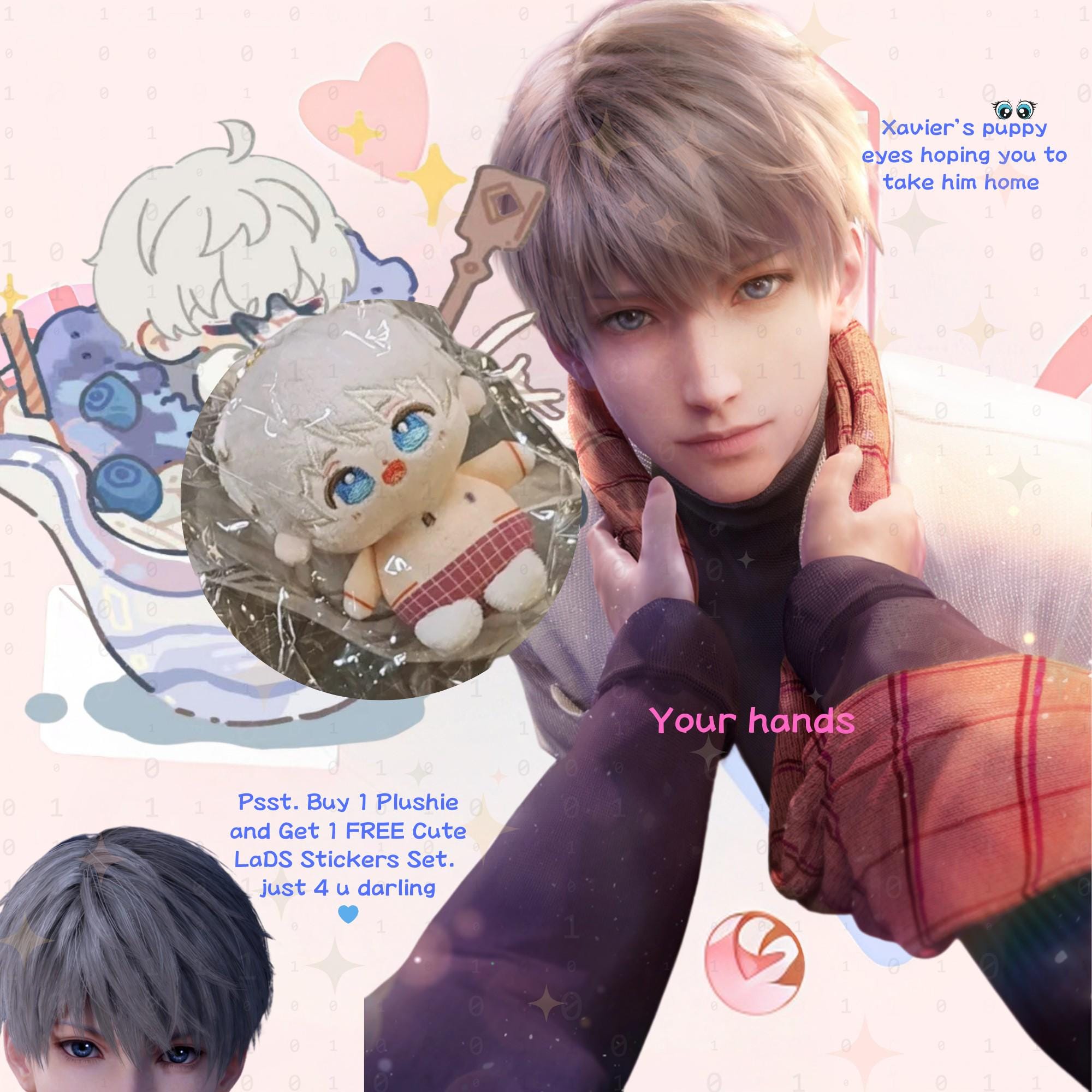 Cute Love and Deepspace Plushie, Love and Deepspace Xavier Plush