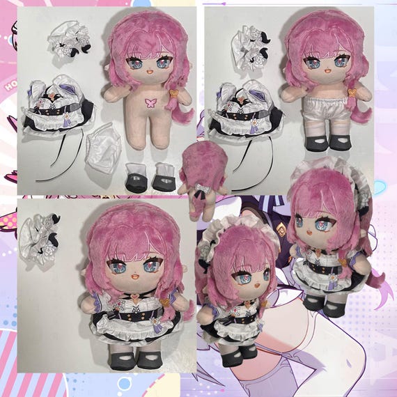 Honkai Impact ビッグエリシアメイドぬいぐるみ 20cm | 8インチ 本海
